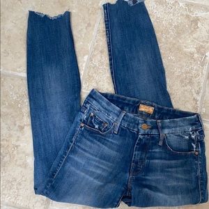 Mother Raw Hem Jeans The Looker